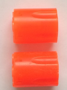 Early cylinders, one with bubbles